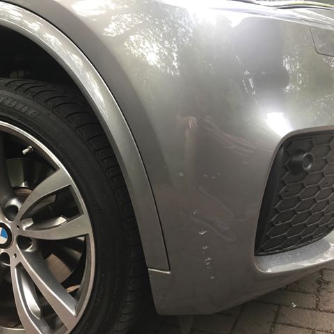 Before BMW Bumper Scuff Repairs