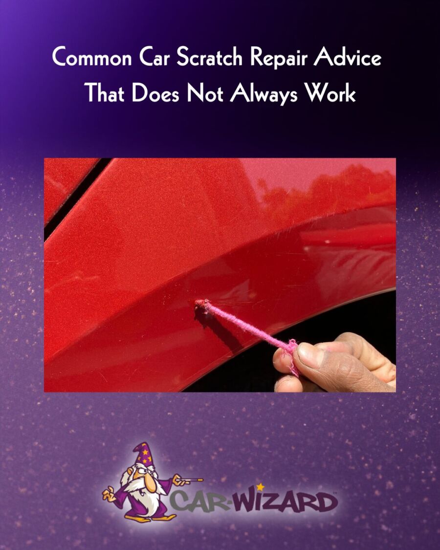 Common Car Scratch Repair Advice That Does Not Always Work